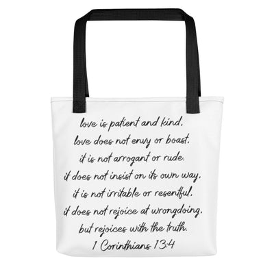 Jesus is Love with Scripture Tote