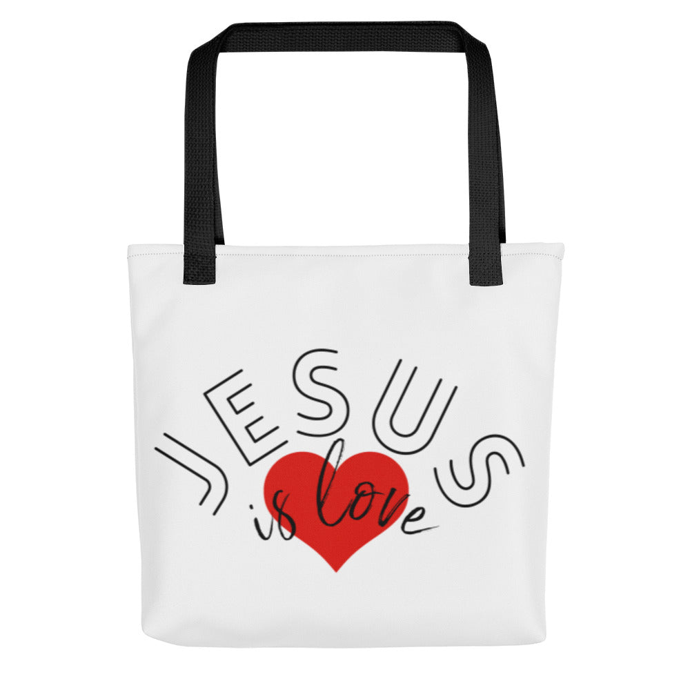 Jesus is Love with Scripture Tote