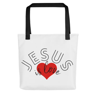 Jesus is Love with Scripture Tote