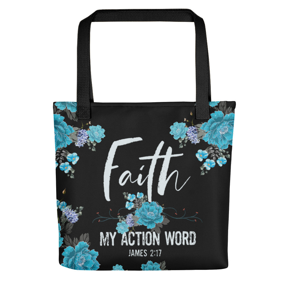 Faith My Action Word Tote
