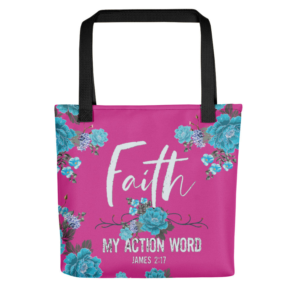 Faith My Action Word Tote