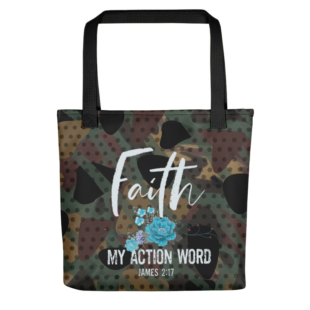 Faith My Action Word Tote