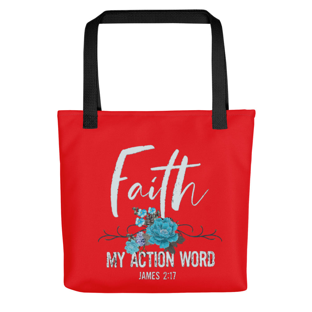 Faith My Action Word Tote