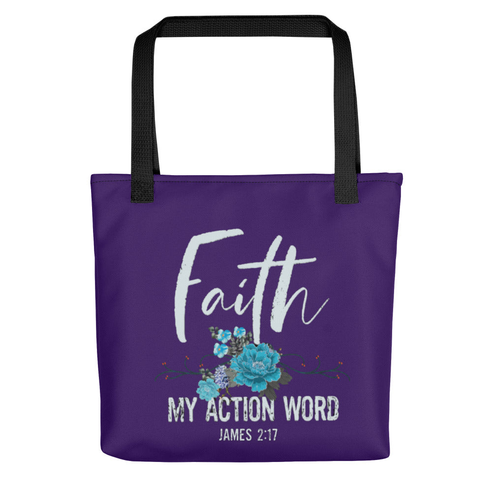 Faith My Action Word Tote