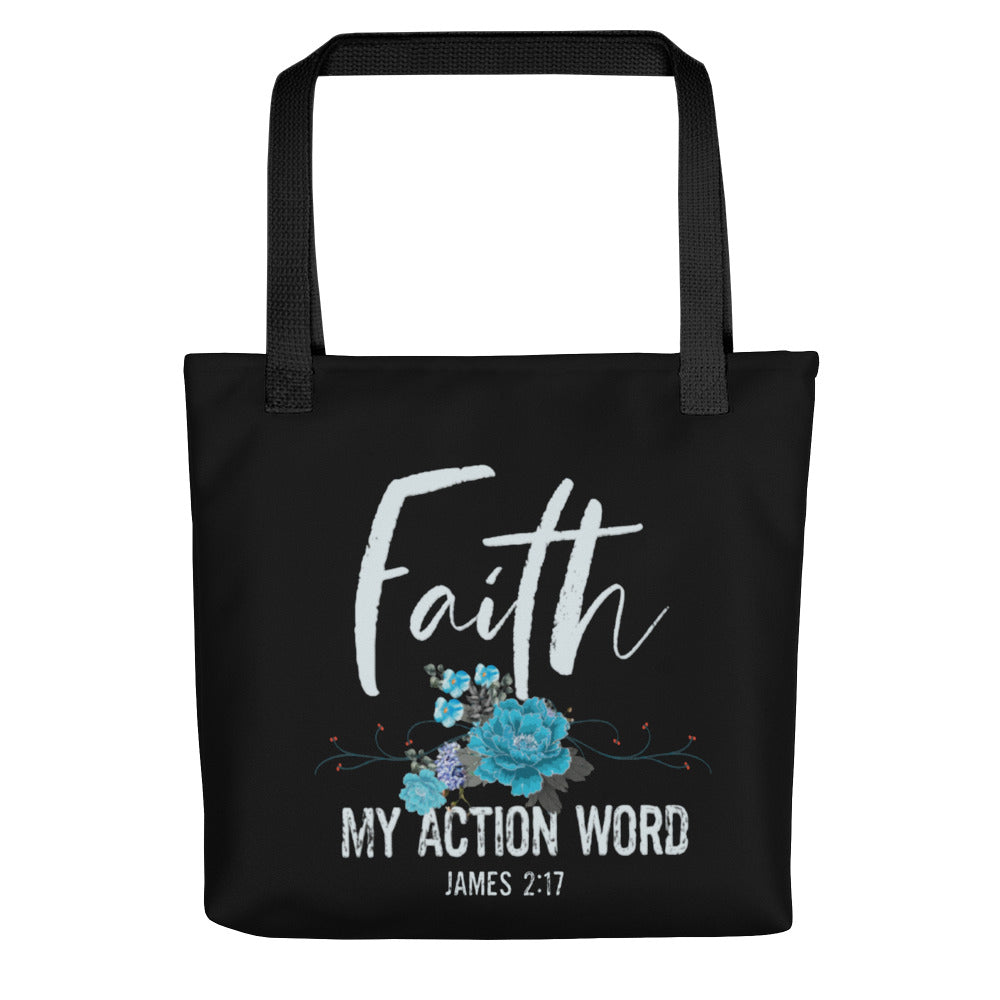 Faith My Action Word Tote