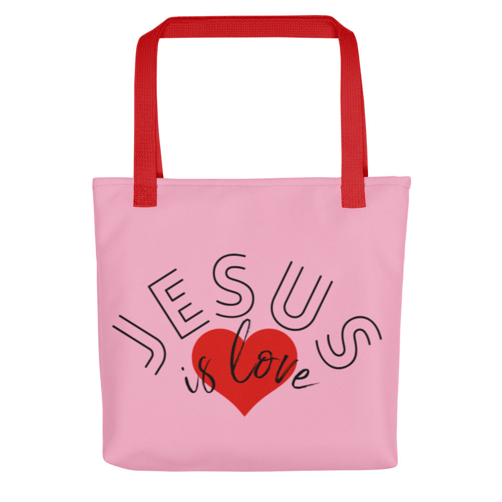 Jesus is Love with Scripture Tote
