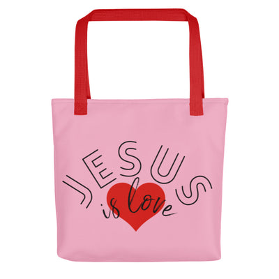 Jesus is Love with Scripture Tote