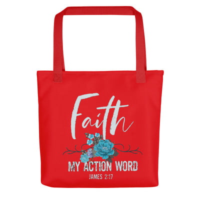 Faith My Action Word Tote