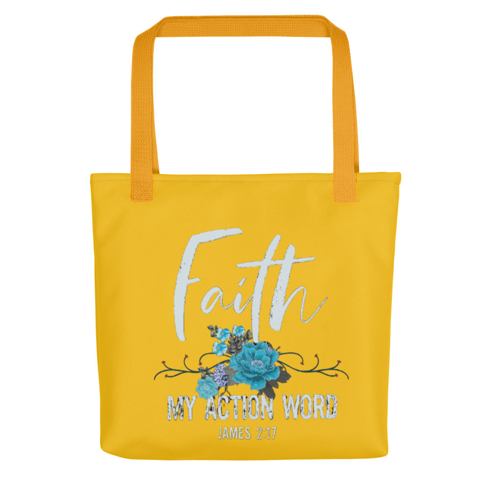 Faith My Action Word Tote