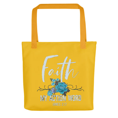 Faith My Action Word Tote
