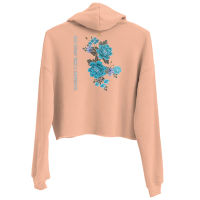 Women’s Faith My Action Word Crop Hoodie